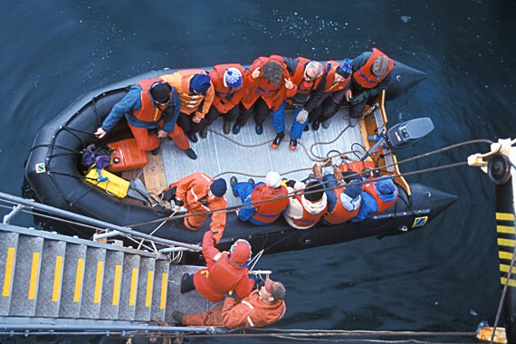 All ships are equipped with a fleet of Zodiacs for tansfers ashore and for scenic cruising.
