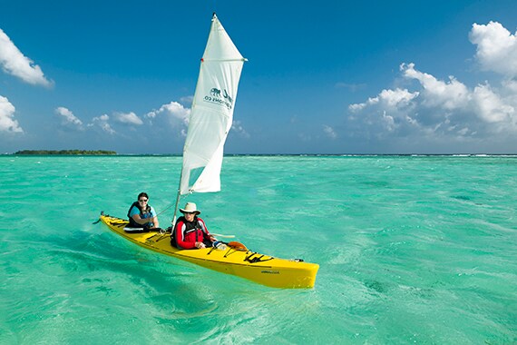 Be one of the few to "kayak sail."