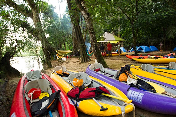 We'll make camp after visiting some of Belize's most remote and pristine wilderness.