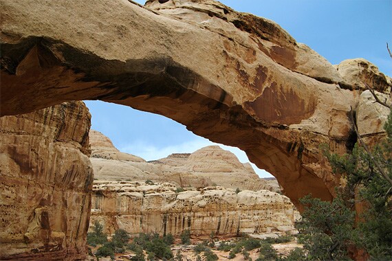 The impressive Hickman Natural Bridge makes a rewarding destination in Capitol Reef National Park.