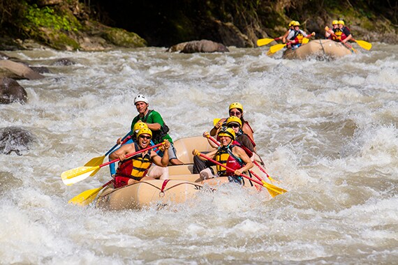 The renowned Rio Pacuare provides two days of exhilarating whitewater rafting adventure.