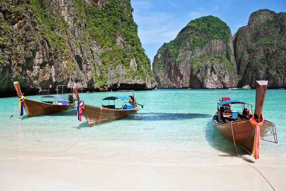 Our 4-day Sea Kayaking Phuket Extension takes you swimming and kayaking among the limestone cliffs and sandy beaches of Phang Nga Bay.