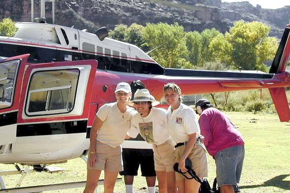 An optional helicopter flight can be arranged for a leisurely, scenic ride out of the canyon.