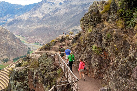 Enjoy panoramic views of the picturesque Urumbamba Valley--the "Sacred Valley of the Incas."