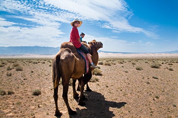 Discover the wonders of the Gobi Desert on a camel trek--the way the nomadic tribes first did--to reach our remote base camp overlooking the starkly beautiful dunes.