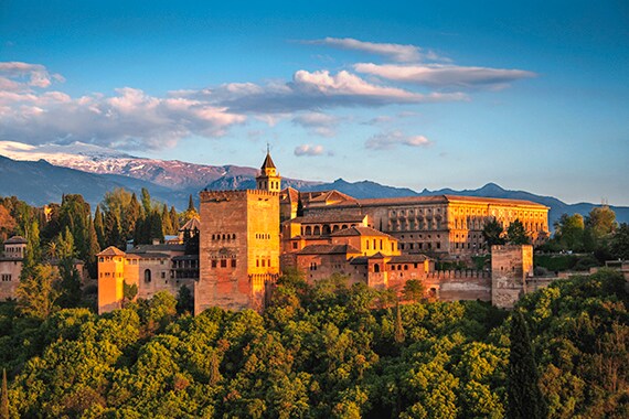 A sublime example of Moorish architecture and landscaping, Granada's lavish Alhambra Palace is one of Europe's most impressive sites.