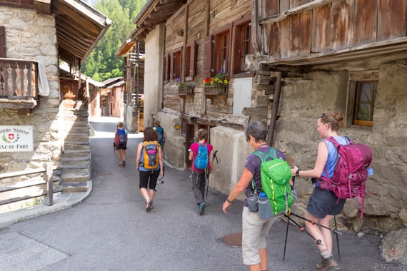 On day 10 we descend to Vallorcine, just north of Chamonix, where our comfortable auberge awaits.