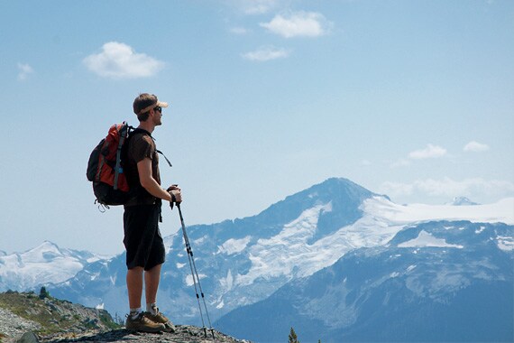 We soak up the stunning vistas of the jagged Spearhead Range.