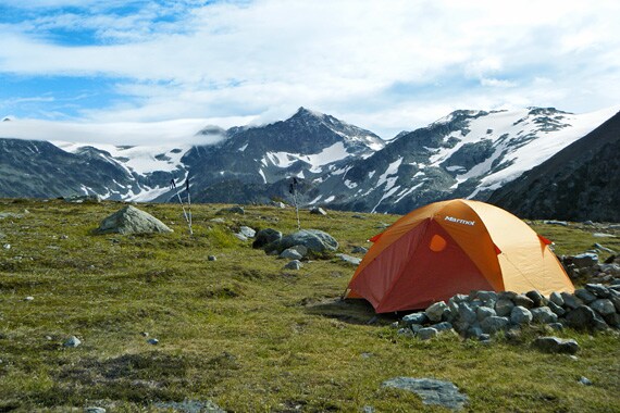 Our high alpine base camp serves as home for two nights.