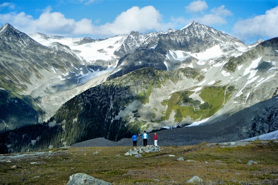 A quick stroll from camp before dinner. Talk about dining with a view.