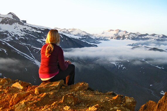 Unmatched mountain glow at sunsets.