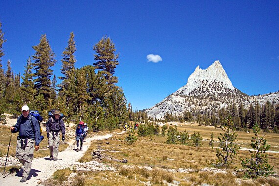 Our High Country departures lead us through Cathedral Pass--one of Yosemite's famous landmarks.