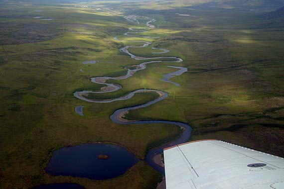 We take an unforgettable thirty-minute scenic flight through the Gates of the Arctic, over the Brooks Range to the Nunamiut village of Anaktuvuk.