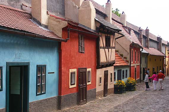 Don't miss exploring the colorful streets of Prague Castle. Don't miss exploring the colorful streets of Prague Castle.
