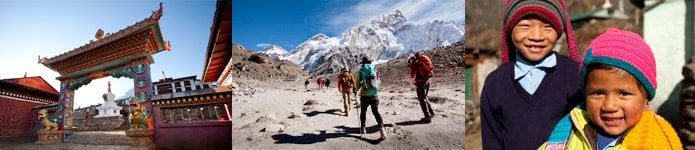 Travel through Nepal, Tibet or Bhutan, home of the world's highest peaks. Travel through Nepal, Tibet or Bhutan, home of the world's highest peaks.