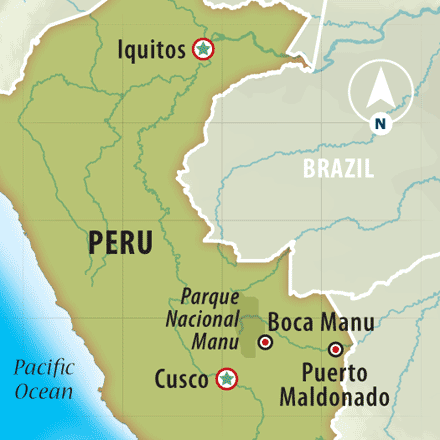 map of peru in south america. Peruvian Amazon