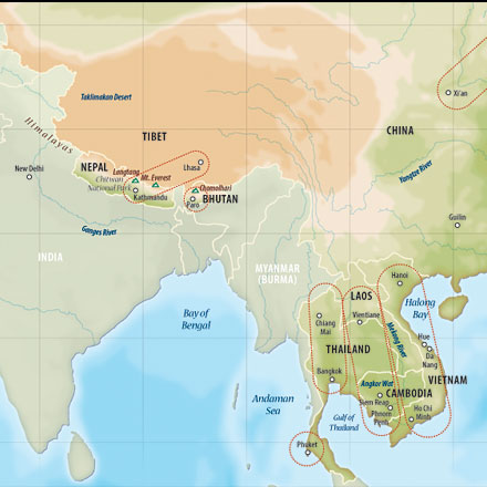 map of himalayas. + Enlarge Trip Map