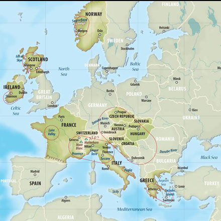 Map Of Europe Vienna