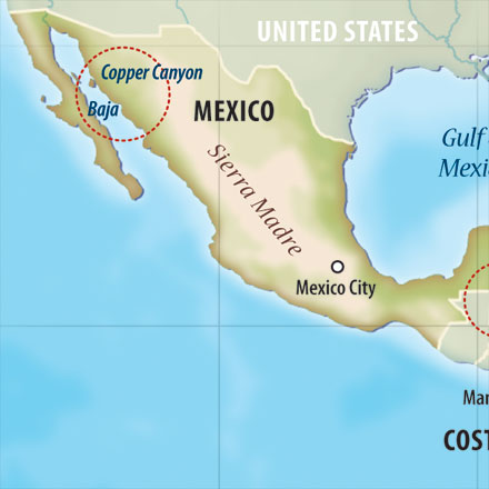 physical maps of mexico. + Enlarge Trip Map