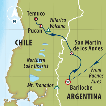 Northern Patagonia Multisport map of argentina patagonia. Northern Patagonia Multisport