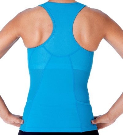 Rear view Aegean Blue tri tank