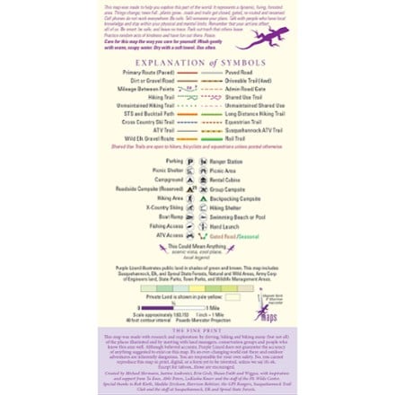 Purple Lizard Maps Dark Skies / Susquehannock State Forest Lizard Map 2
