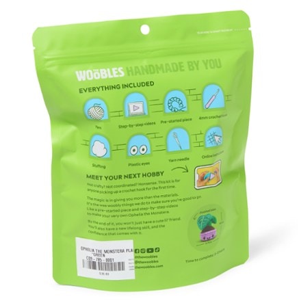 The Woobles Ophelia the Monstera Plant Crochet Kit 4