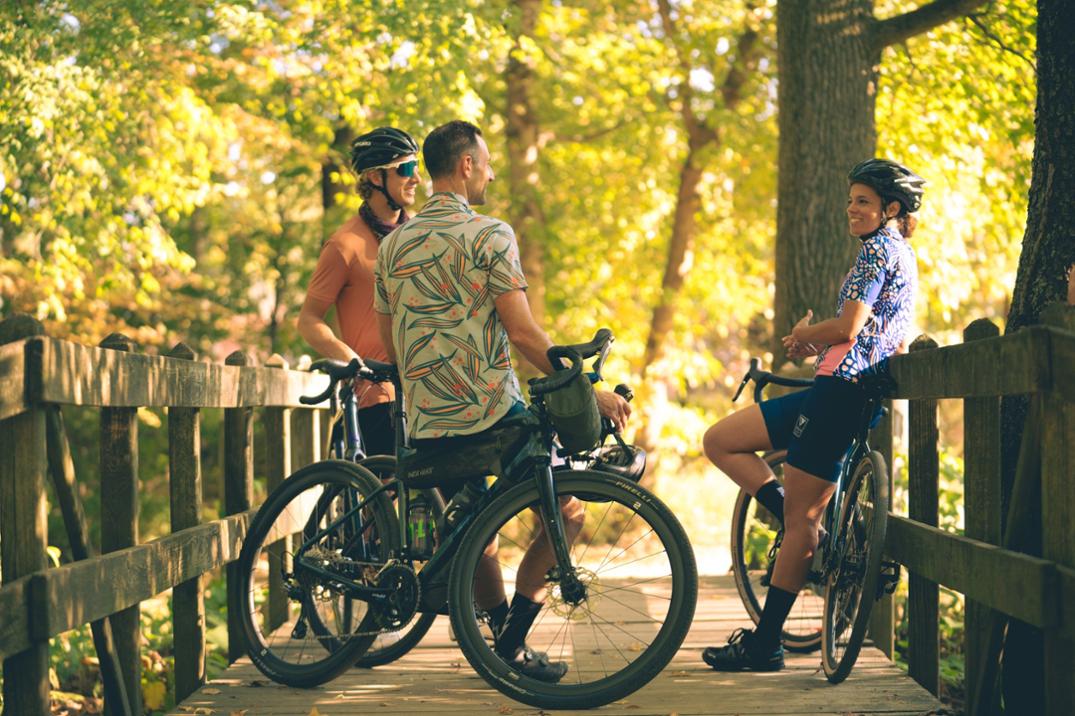 Location Image for Touring Tech Button Cycling Shirt - Men's