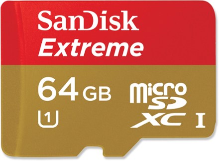 SanDisk Extreme UHS1 Class 1 Micro SDHC Memory Card with SD Adapter 64 GB REI Coop