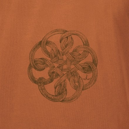 Burnt Orange back graphic detail