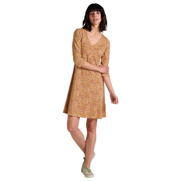 On Body Image of color Barley Ditsy Print