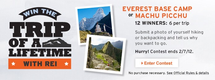 Win the Trip of a Lifetime: Everest Base Camp or Machu Picchu