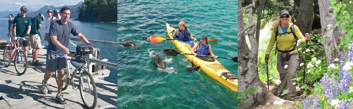 You could be hiking, biking, kayaking or rafting in any combination on these high-action adventures! You could be hiking, biking, kayaking or rafting in any combination on these high-action adventures!