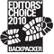 Backpacker Magazine 2010 Editors' Choice Award Winner 