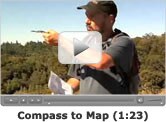 Bearing from Compass to Map
