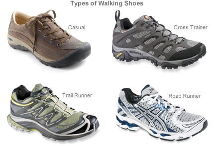 Types of Walking Shoes