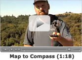 Bearing from Map to Compass