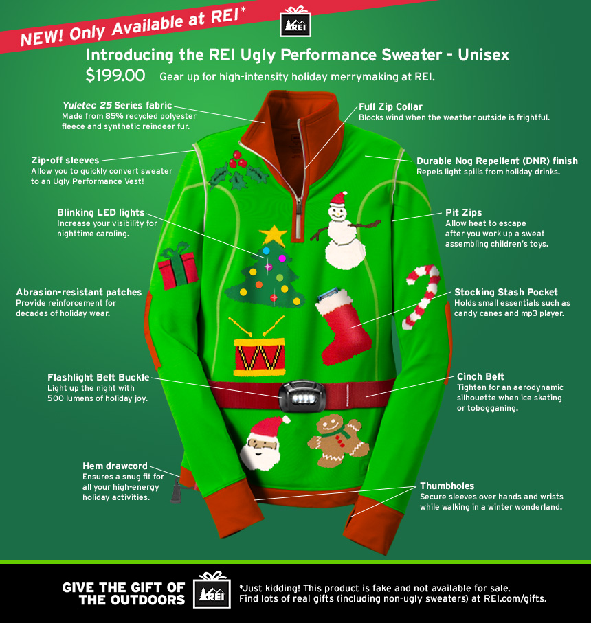 REI Ugly Performance Sweater