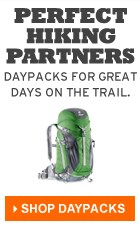 Perfect Hiking Partners:  Daypacks for great days on the trail.  Shop daypacks