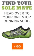 Find your sole mate. Head over to your one-stop running shop. Go!