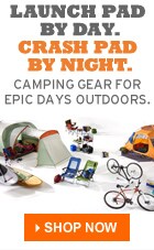 Launch pad by day. Crash pad by night. Camping gear for epic days outdoors. Shop now