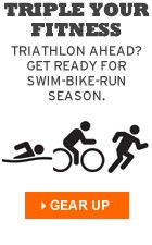 Triple your fitness:  Triathlon ahead? Get ready for swim-bike-run season. Gear up