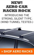 New!  Aero car racks rock! Introducing the strong, silent type. Wind-tunnel tested. Shop Aero racks