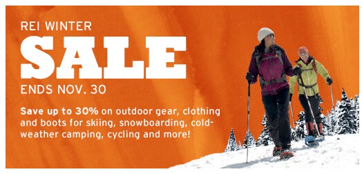 REI Winter Sale Ends Nov. 30