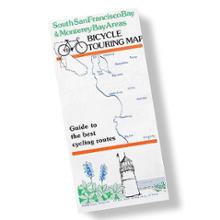 South San Francisco Bay and Monterey Bay Areas Bicycle Touring Map