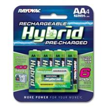 Rayovac Hybrid Rechargeable Batteries AA - Package of 4