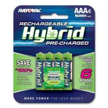 Rayovac Hybrid Rechargeable Batteries AAA - Package of 4