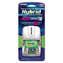 Rayovac Hybrid Battery Charger with 2 AA Batteries