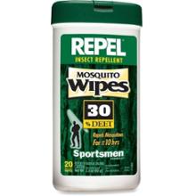 Repel Sportsmen Formula Insect Repellent Wipes - Package of 20