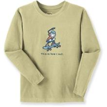 Life is good How I Roll Skateboard Crusher T-Shirt - Boys' - '08 Closeout